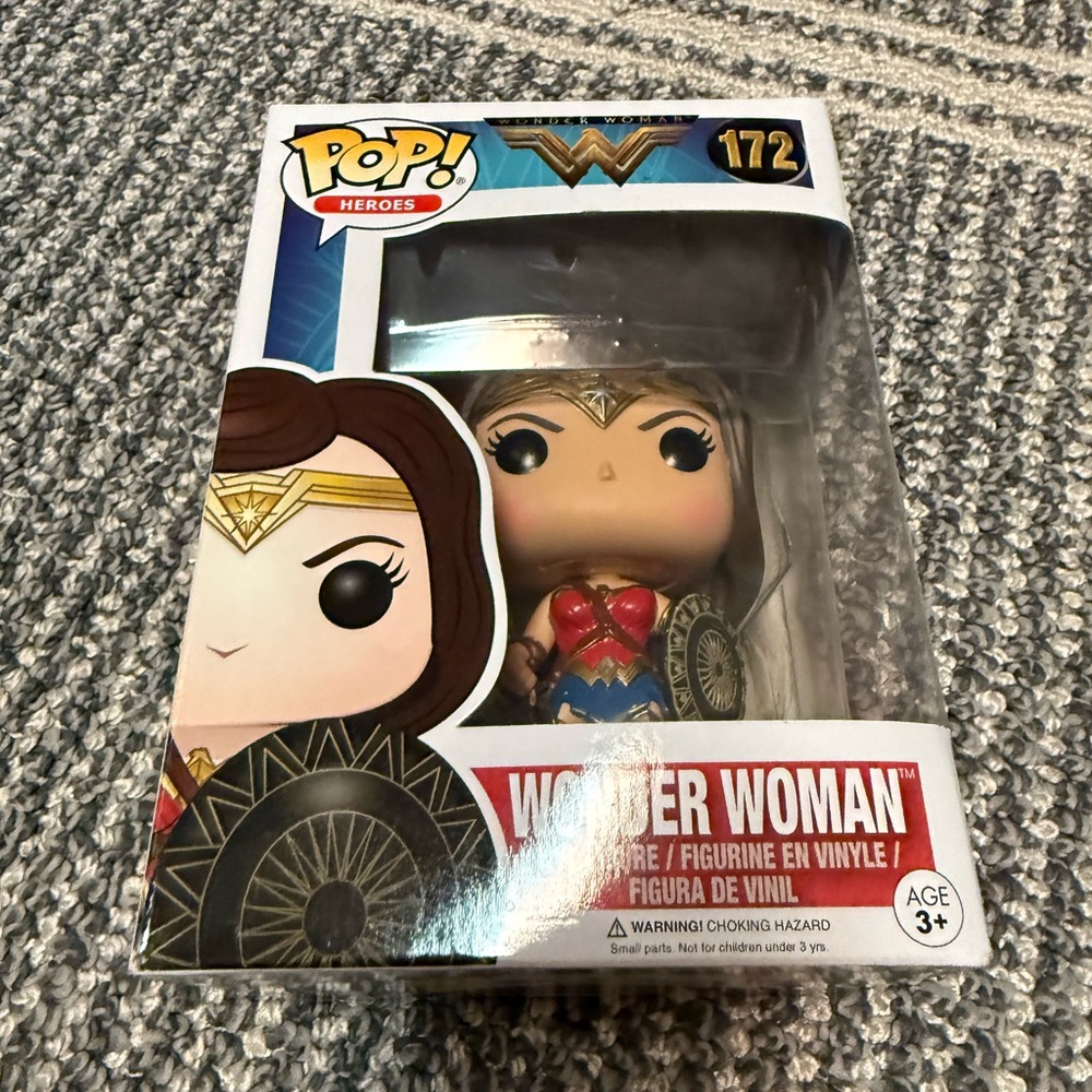 Funko Wonder Woman Pop! Figure - Red, Blue, Gold